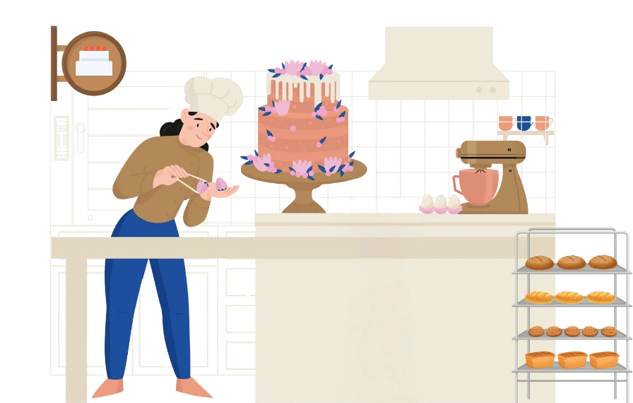  Custom Cakes order Management within billing software