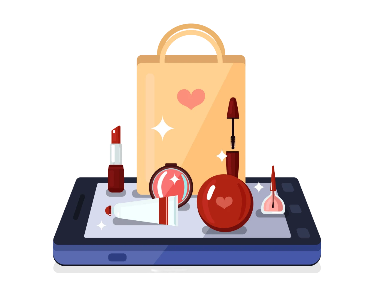 Real-time analytics dashboard and web-based reports in Hitech Billsoft cosmetic store ERP