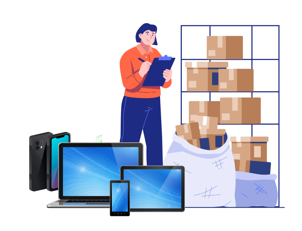 Inventory Management of Electronics Shop with Hitech Billsoft