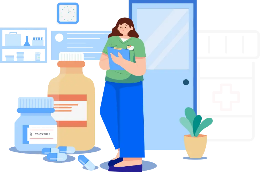 Manage the inventory and expiry of all the medicines to reduce wastage and low stocks.