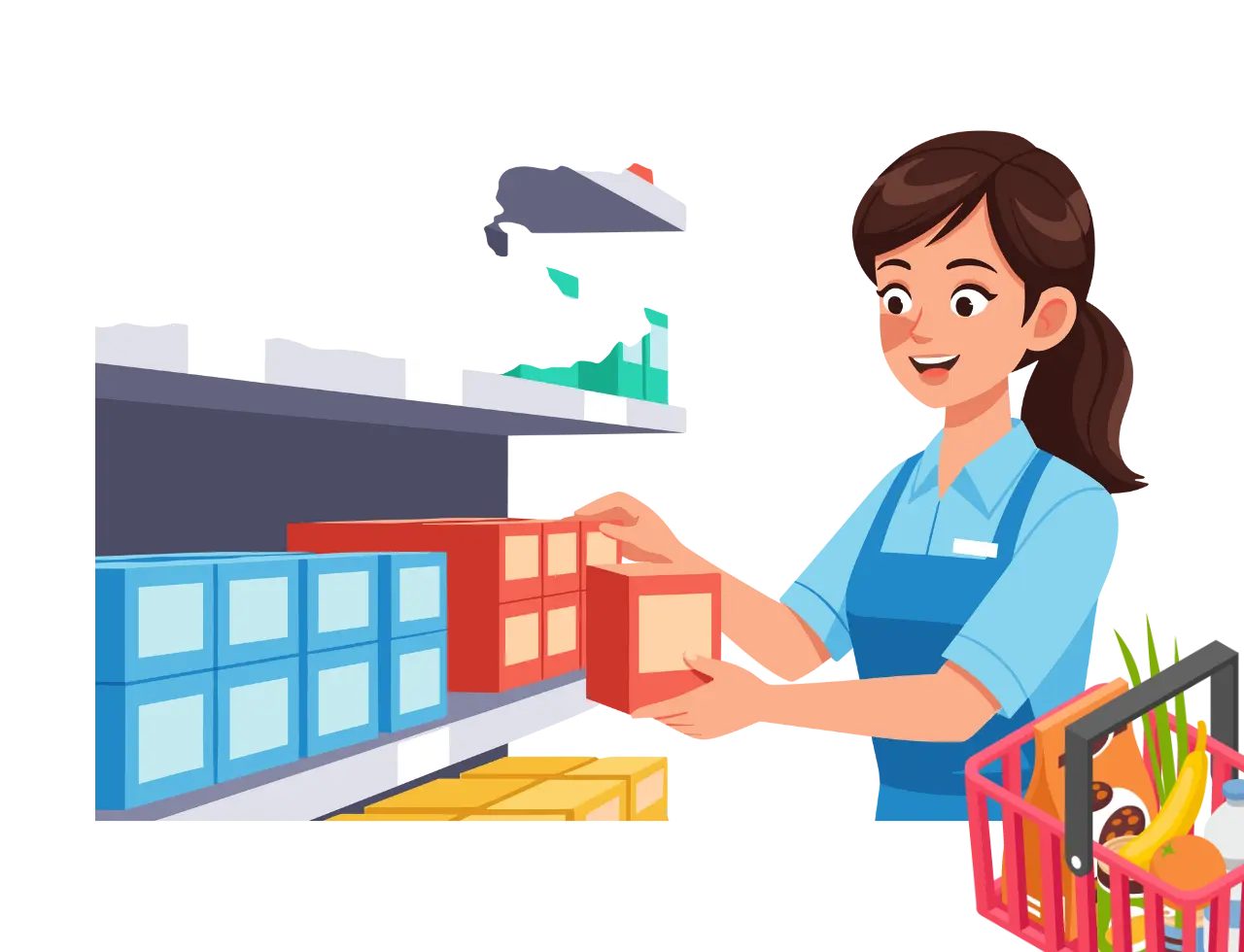 Check low level stocks in inventory and reduce wastage with real-time alerts